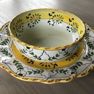 Platter and Bowl made in Portugal